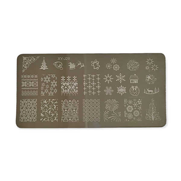 UpLac Metal Stamping Plate # XY-J28 Christmas