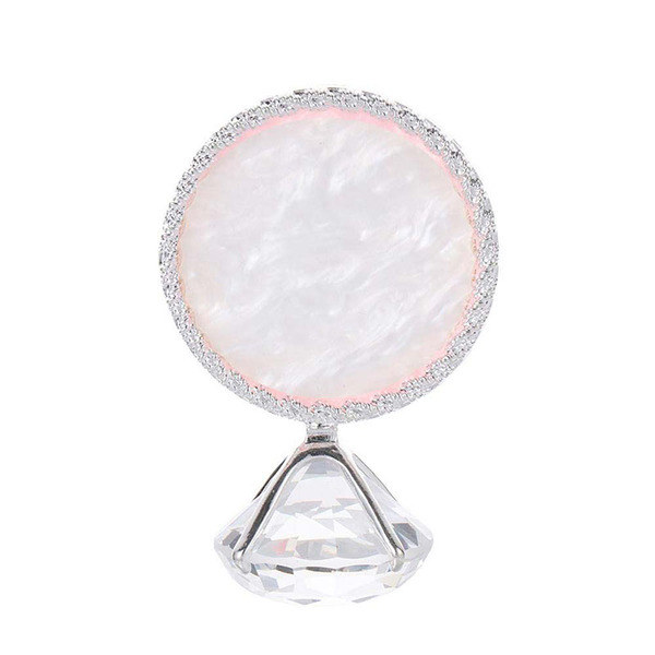 UpLac Diamond Marble Nail Mixing Palette Round White