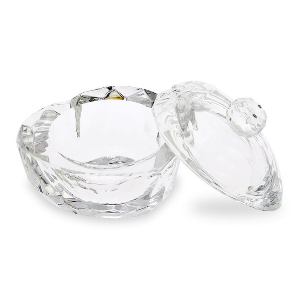 UpLac Acrylic-Acrygel  Heart Crystal Glass with Lid