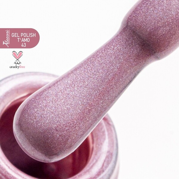 Alezori Gel Polish No 425   15ml ΣΑΠΙΟ ΜΗΛΟ ΠΕΡΛΕ ΜΕ ΠΟΛΗ ΨΙΛΟ SHIMMER