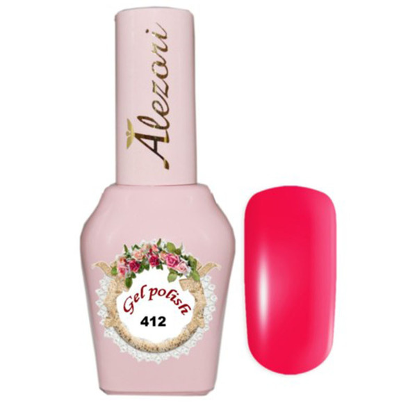 Alezori Gel Polish No 412   15ml ΝΕΟΝ