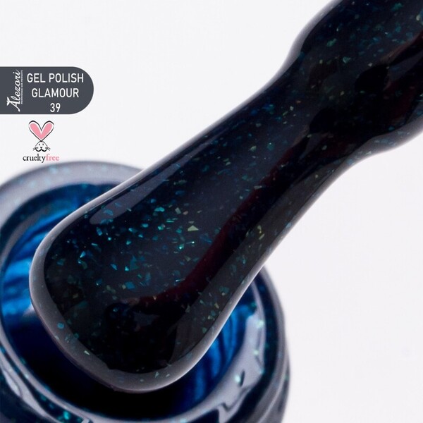 Alezori Gel Polish No 4274   15ml ΜΠΛΕ ΣΚΟΥΡΟ SHIMMER
