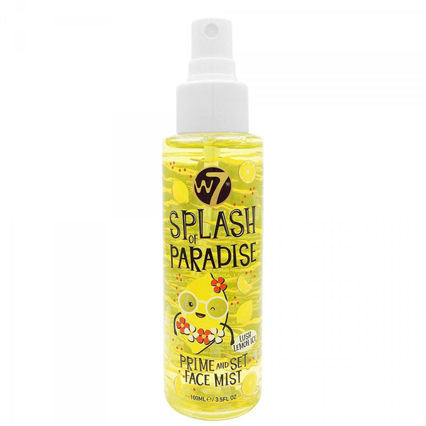 W7 Cosmetics Splash Of Paradise Prime And Set Face Mist Lush Lemon Ice 100ml 