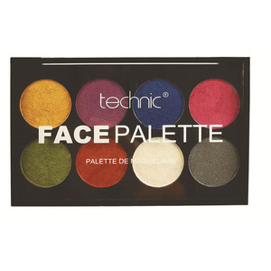 Technic Metallic Face Paint Palette 8x3gr