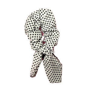 Hairutopia Σούρα Μαλλιών Φιόγκος Πουά Λευκό