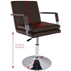 Gabbiano Hairdressing Barber Chair 049 Brown