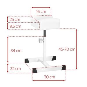 UpLac Pedicure - Tattoo Footrest Bell White