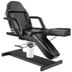 UpLac Καρέκλα Αισθητικής Πετικιούρ Tattoo Yδραυλική Aνύψωση A 210C Μαύρη