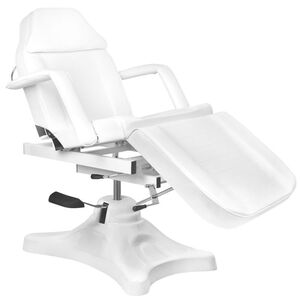 UpLac Καρέκλα Αισθητικής Πετικιούρ Tattoo Yδραυλική Aνύψωση A 234C Λευκή
