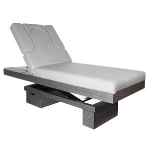 Azzurro Heated Spa Cosmetic Bed Wood 815B Glow Grey