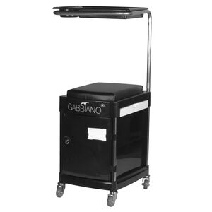 Gabbiano Pedicure Helper Stool  Drawers Secure Lock Black 