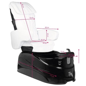 UpLac Spa Pedicure Electric Armchair + Massage Function White Black