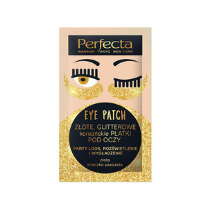 Perfecta Gold Glitter Korean Under Eye Patches 2pcs