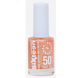 Sixteen Nail Polish 50'' Long Lasting # 763 Peach Glow 11ml