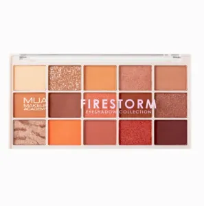 MUA 15 Shade Eyeshadow Palette Firestorm 12gr