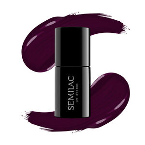Semilac Ημιμόνιμο Βερνίκι 099 Dark Purple Wine 7ml