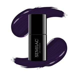 Semilac Ημιμόνιμο Βερνίκι 100 Black Purple 7ml
