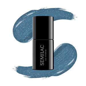 Semilac Ημιμόνιμο Βερνίκι 324 Sea Blue Shimmer 7ml