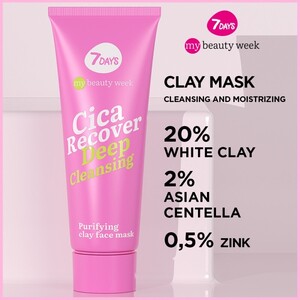 7DAYS MB Cica Recover Purifying Clay Face Mask 80ml