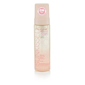 Sunkissed Clear Mousse 1 Hour Tan 95% Natural Ingredients 