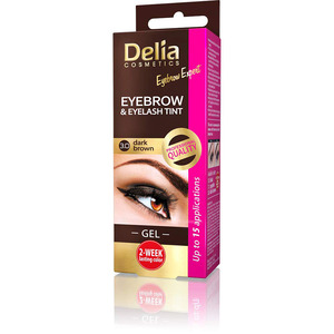 Delia Eyebrow & Eyelash Gel Tint # 3.0 Dark Brown 2x15ml