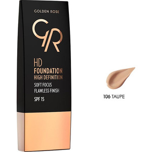 Golden Rose HD Foundation spf15   30ml # 106 Taupe