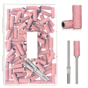 UpLac Καπελάκια Τροχού + Μεταλλικό Στέλεχος Manicure 120Grit 3.1mm 80pcs