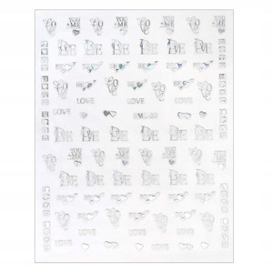 UpLac 3D Sticker Metallic Silver 38