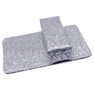 UpLac Set Hand Rest Holder Silver Glitter + Pad