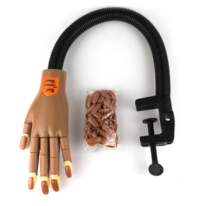 UpLac Practice Nail Trainer Hand - Moveable Fingers - Flexible Arm