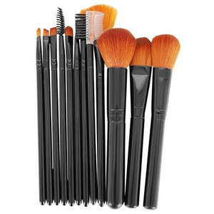 UpLac Professional Brush Set 12 pcs Black Plastic Case