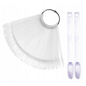 UpLac Chart 50 pcs Clear Oval Nail Tip