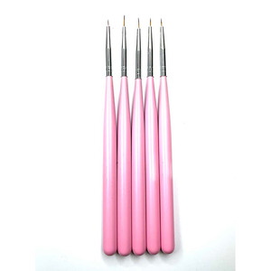 UpLac Nail Art Brushes Set 5 pcs Pink
