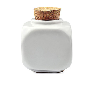 UpLac Ceramic Acrylic-Acrygel Jar with Wooden Lid