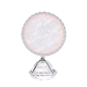 UpLac Diamond Marble Nail Mixing Palette Round White