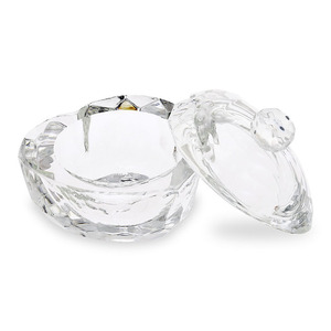 UpLac Acrylic-Acrygel  Heart Crystal Glass with Lid