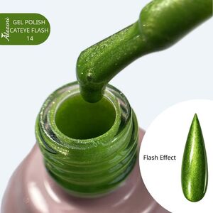 Alezori Gel Polish Cat Eye Flash 14    15ml