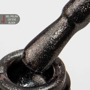 Alezori Gel Polish Cat Eye Black 15ml