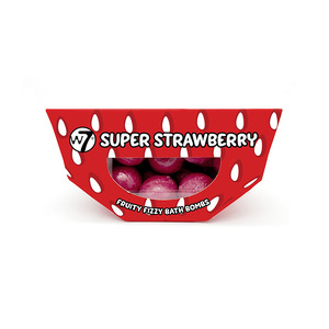 W7 Fruity Fizzy Bath Bombs # Super Strawberry 10x10gr