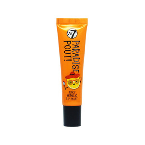 W7 Paradise Pout! Juicy Metallic Lip Paint # Outrageous Orange 13ml