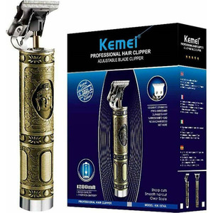 Kemei Professional Rechargeable Hair Clipper Golden KM-1974C