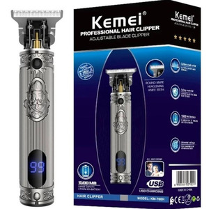Kemei Professional Rechargeable Hair Clipper Silver KM-700H