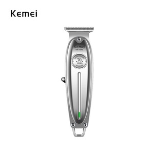 Kemei Professional Rechargeable Hair Clipper Silver KM-1949