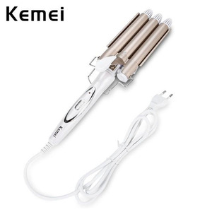 Kemei Ψαλίδι Μαλλιών για Κυματιστά Μαλλιά 45W Rose Gold KM-1010