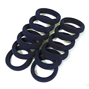 Λαστιχάκια Μαλλιών Μαύρα Σέτ 12 τεμ