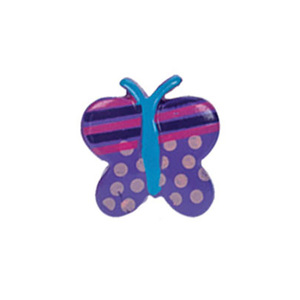 Hairutopia Λαστιχάκια Παιδικά 2τεμ Πεταλούδα Μπουρνουζέ Μώβ