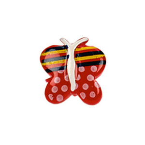 Hairutopia Λαστιχάκια Παιδικά 2τεμ Πεταλούδα Μπουρνουζέ Κόκκινο