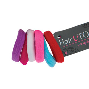 Hairutopia Hair Rubbers Assorted Colours 6pcs
