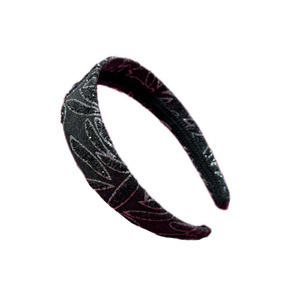 Hairutopia Hair Headband Black Glitter 30mm