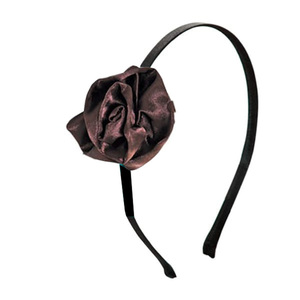 Hairutopia Hair Headband Brown Satin Flower